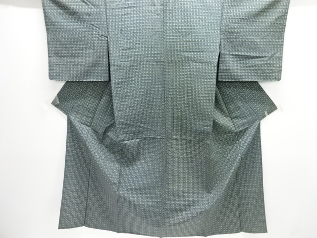 JAPANESE KIMONO / ANTIQUE HITOE KIMONO / SILK / JODAI TSUMUGI / FLOWER